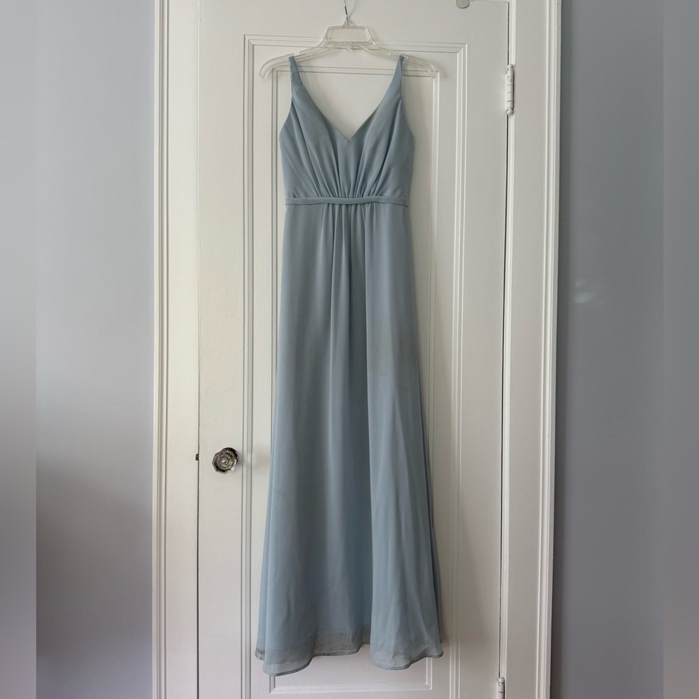 Brideside Mary Kate Bridesmaid Dress in Misty Blue